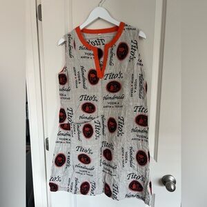 Tito’s vodka linen dress